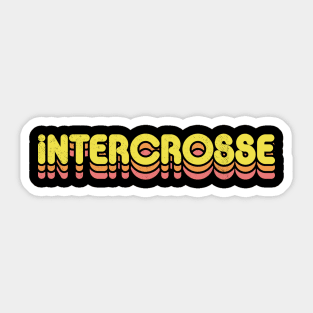 Retro Intercrosse Sticker